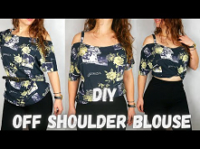 bluzka bez ramion diy