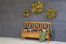 meble woskowane w rustykalnym stylu, ławka drewniana meble-woskowane.com.pl