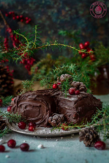 Rolada Yule Log - Najlepsze przepisy | Blog kulinarny - Wypieki Beaty
