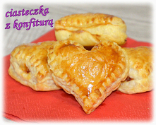 Francuskie ciasteczka z konfiturą