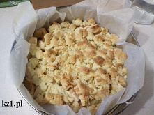 Jabłka pod kruszonką - szybkie ciasto, deser na wieczór.