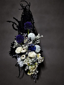 Bukiet na cmentarz ze sztucznych kwiatów od totaldeco.pl