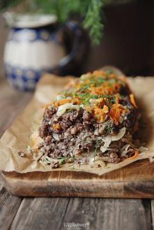 Kaszanka pieczona z kiszoną...