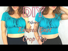DIY Ruched Bust Crop Top | ...