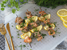 Szaszłyki z łososia