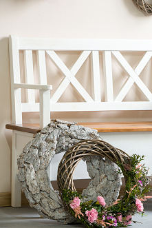 Drewniana ławka na balkon lub taras. 
#Beautiful  #Diy #Dodatki #Kwiaty #Meble #balkon #Rękodzieło #Stylizacja #Wielkanoc #Wystrójwnętrz  #Zróbtosam