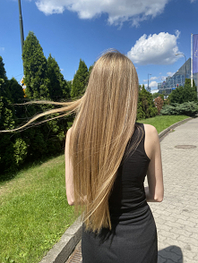 Sombre Tropical na włosach bardzo długich