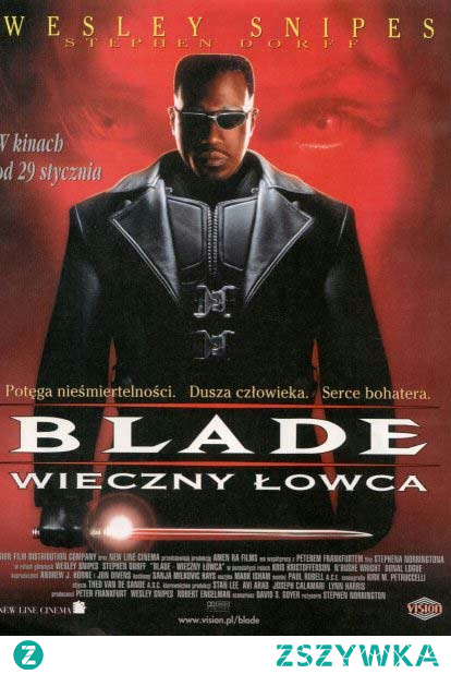 Blade, pół-wampir, pół-człowiek, walczy z pobratymcami w obronie ludzkiej rasy.