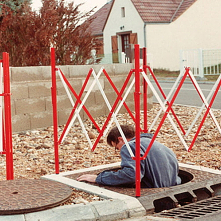 Barierka nożycowa składana ...