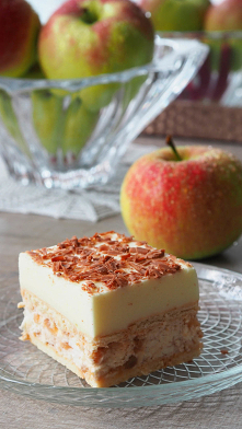 Ciasto karmelowe jabłuszko z cytrynką.
Dwie rzeczy szczególnie lubimy w ciastach: bitą śmietanę i delikatną piankę. Więc to ciasto będzie Państwa ulubionym ciastem. Na herbatnik...