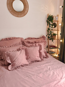 Pościel z falbanką w kolorz...