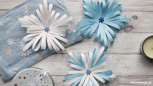 Tutorial ukazujący sposób powstawania uroczej śnieżynki z wykorzystaniem pasków papieru ;)