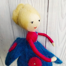 Laleczka Aleksandra-balerina tańcząca na piórku-MOBIL