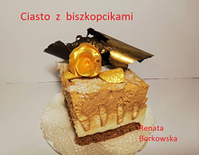 Ciasto  z  biszkopcikami .