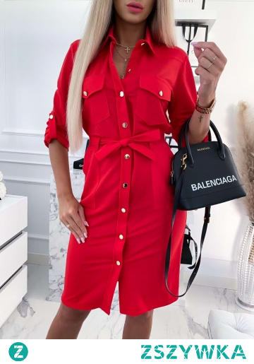 Koszulowa sukienka w kratę lub w zadziornym czerwonym kolorze to przepis na superkobiecy look! Możesz nosić ją na co dzień i na większe wyjścia!