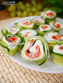 Roladki ze świeżego ogórka
