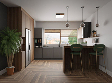 Nowoczesna kuchnia z duzym ...