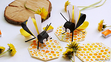 Tutorial ukazujący sposób wykonania pszczoły z pasków papieru ;)