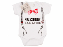 W naszym sklepie Robik Radom każda osoba szukająca zabawnego i roczego prezentu dla malucha znajdzie ciekawe propozycje takie jak body chłopięce przystojny jak tatuś a także bod...