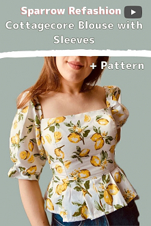 jak uszyc bluzke z bufiastymi rekawami diy