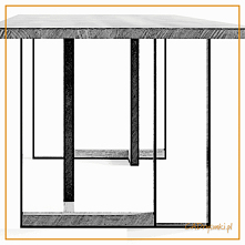 Biurko w nowoczesnym stylu nawiązującym do industrialnego