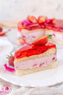 Ciasto truskawkowa pokusa - Wypieki Beaty