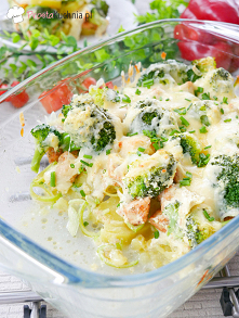 Obiadowa zapiekanka z brokułami