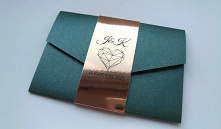 zaproszenia ślubne kopertowe perłowe