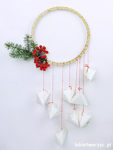 Tutorial ukazujący sposób wykonania kalendarza adwentowego przy użyciu torebek origami ;)