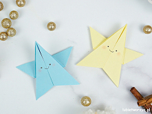 Tutorial ukazujący sposób wykonania gwiazdki metodą origami
