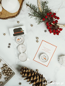 Tutorial ukazujący sposób wykonania bałwanka na bazie świeczki typu tealight ;)