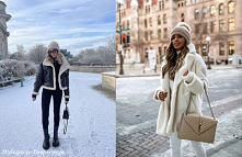 Zimowe stylizacje z ciepłą czapką <3