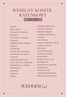 Koszyk ratunkowy na wesele uratuje gości w awaryjnych sytuacjach. 