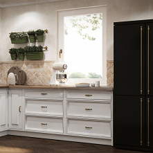 Meble kuchenne białe z litego drewna #meblekuchenne #meblewoskowane #meblenawymiar meble-woskowane.com.pl