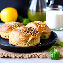 Fit i smaczne śniadanie - Przepis na bułeczki z mąki pełnoziarnistej i zdrowe dodatki