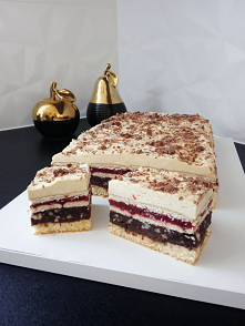 Ciasto które wymyśliłam sama. Jest eksplozją smaków. Górę ciasta można zrobić na dwa sposoby.