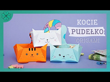 Jak zrobić: Pudełko origami w kształcie kota, kicirożca i tygrysa | (DIY Tutorial)