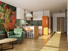 Nowoczesna kuchnia pełna ży...