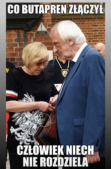 RYSIABASIA

Media rozpala dzisiaj romans Basi i Rysia.
Basię urzekła klasa starego lowelasa.
Uwodzicielska mina krew w żyłach Basi ścina,
gdy ją kusi do grzechu, szczerząc się d...