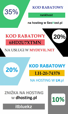 Rabaty na hosting - 4 kody rabatowe