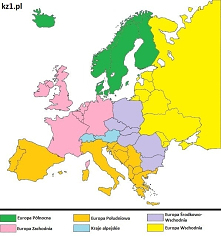 Regiony Europy.